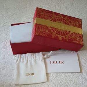 Dior Lunar New Year Empty Box, Tissue Paper, Small Dust Bag & Receipt Holder